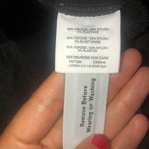 J. Crew Pixie Pant Ponte Knit Seam Stretch Tapered Legging Charcoal Gray 6 - Picture 8 of 9